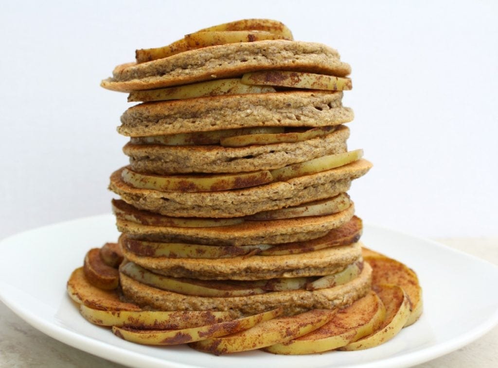 Healthy Apple Cinnamon Pancakes The Clean Eating Couple