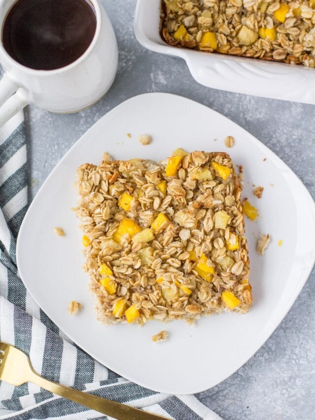 Mango Baked Oatmeal The Clean Eating Couple