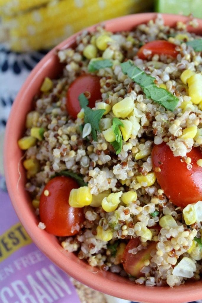 Healthy Basil Lime Quinoa Salad The Clean Eating Couple