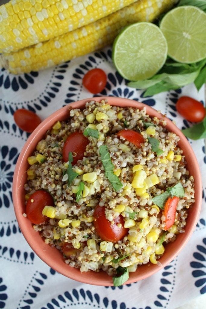 Healthy Basil Lime Quinoa Salad The Clean Eating Couple