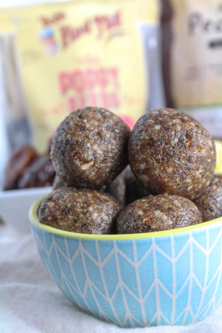 Whole 30 Lemon Poppy Seed Energy Bites The Clean Eating Couple