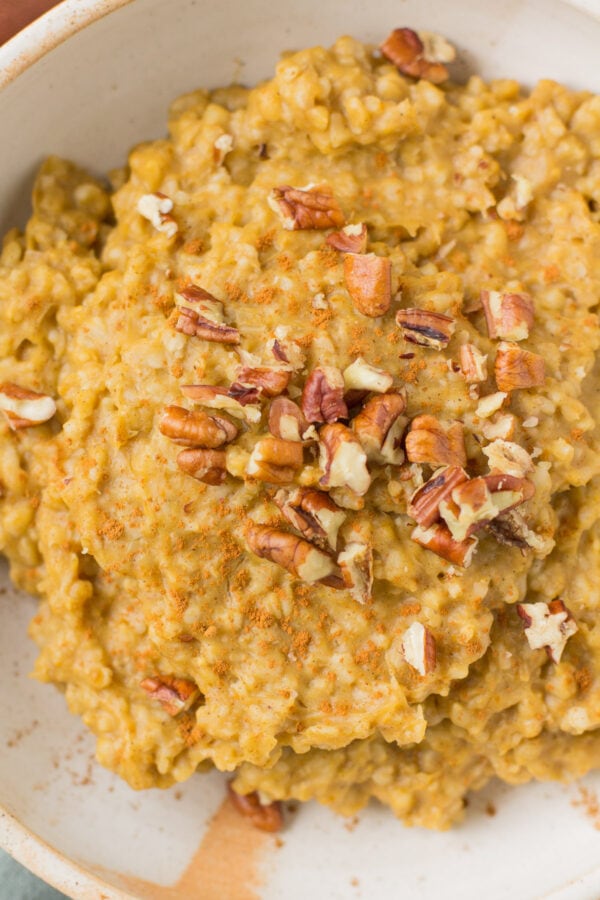 Pumpkin Slow Cooker Steel Cut Oats The Clean Eating Couple