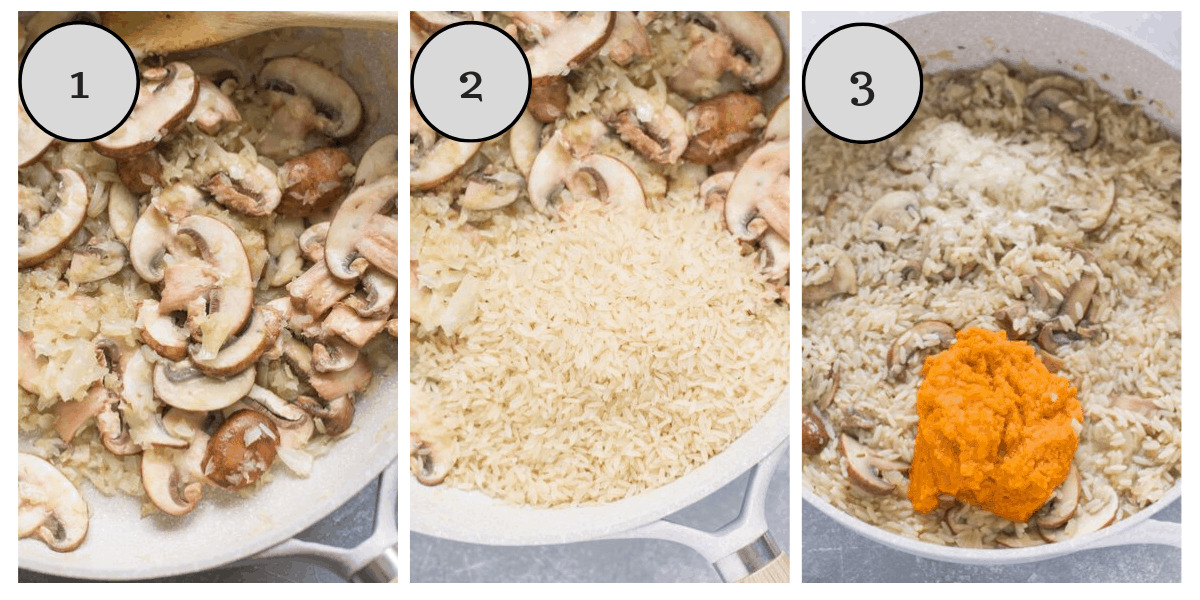 Healthy Pumpkin Mushroom Risotto The Clean Eating Couple