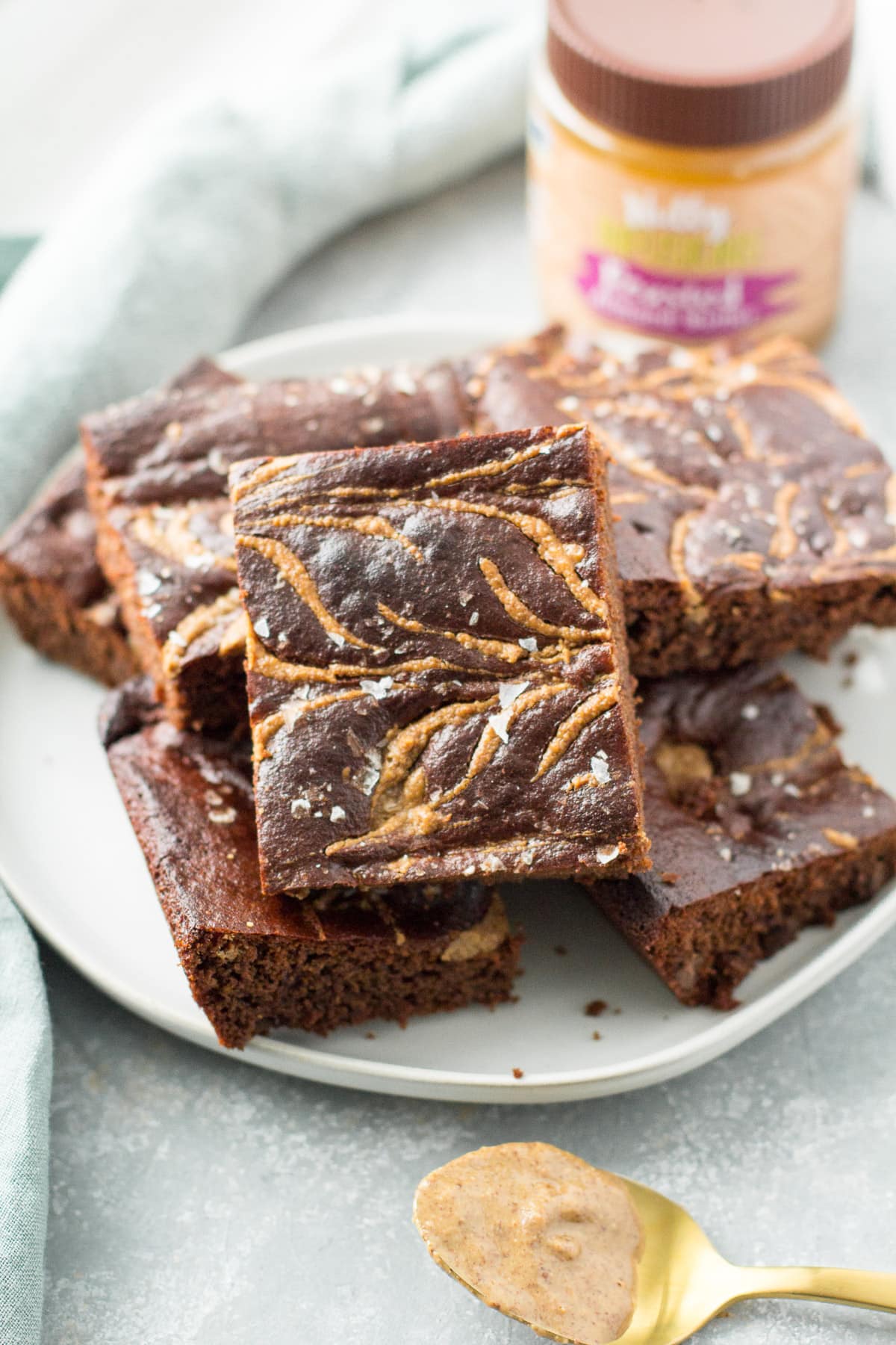 Almond Butter Brownies The Clean Eating Couple