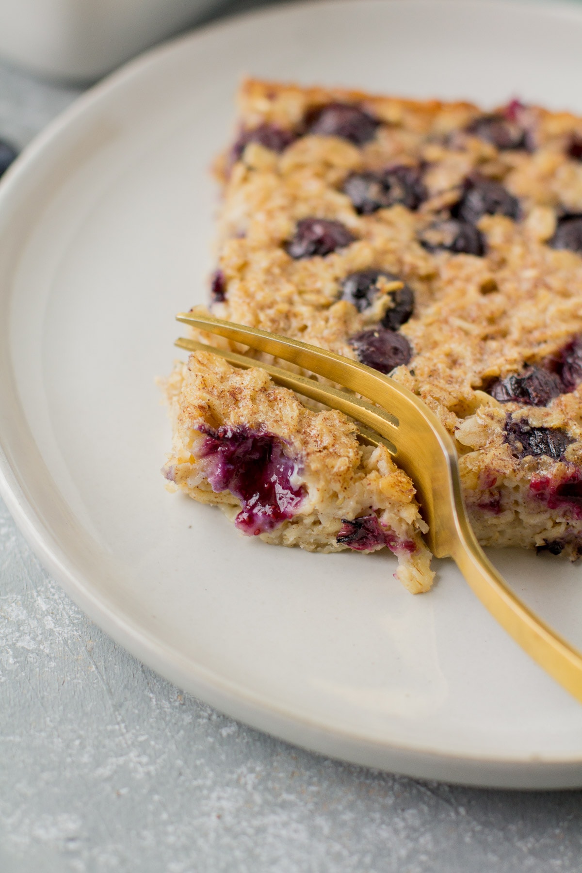 Healthy Blueberry Oatmeal Bake Recipe The Clean Eating Couple