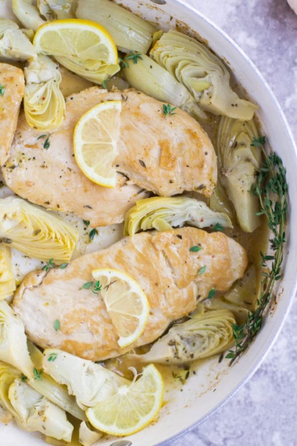 Healthy Lemon Artichoke Chicken The Clean Eating Couple
