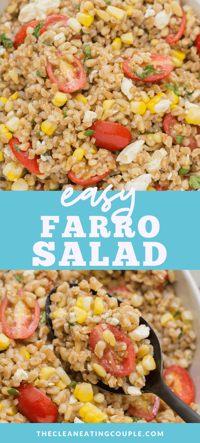 Basic Farro Salad Recipe The Clean Eating Couple