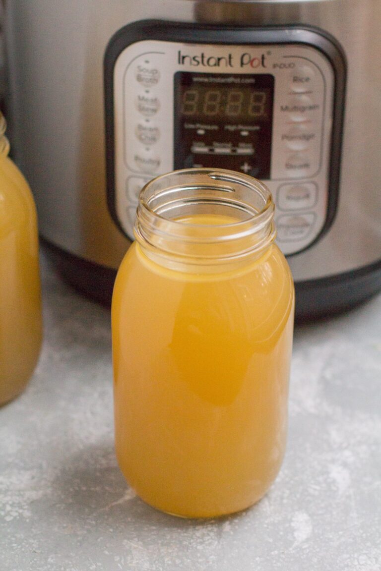 Instant Pot Chicken Bone Broth Recipe The Clean Eating Couple