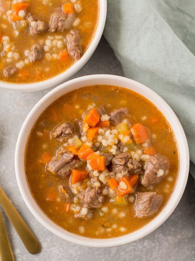 Beef Barley Soup The Clean Eating Couple
