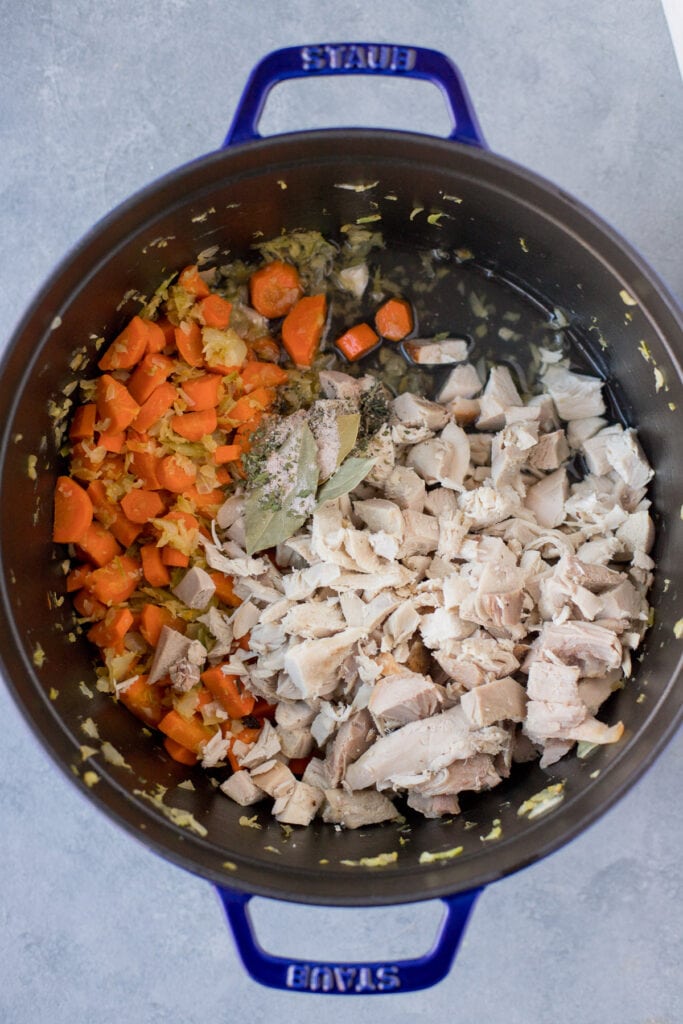 Easy Turkey Soup from Leftover Turkey - The Clean Eating Couple