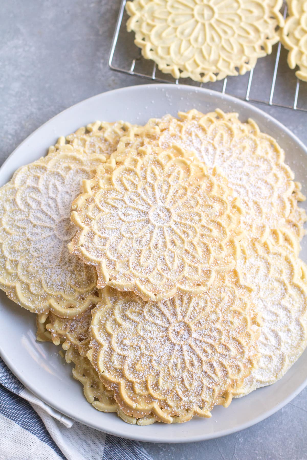 Italian Pizzelle Cookies The Clean Eating Couple