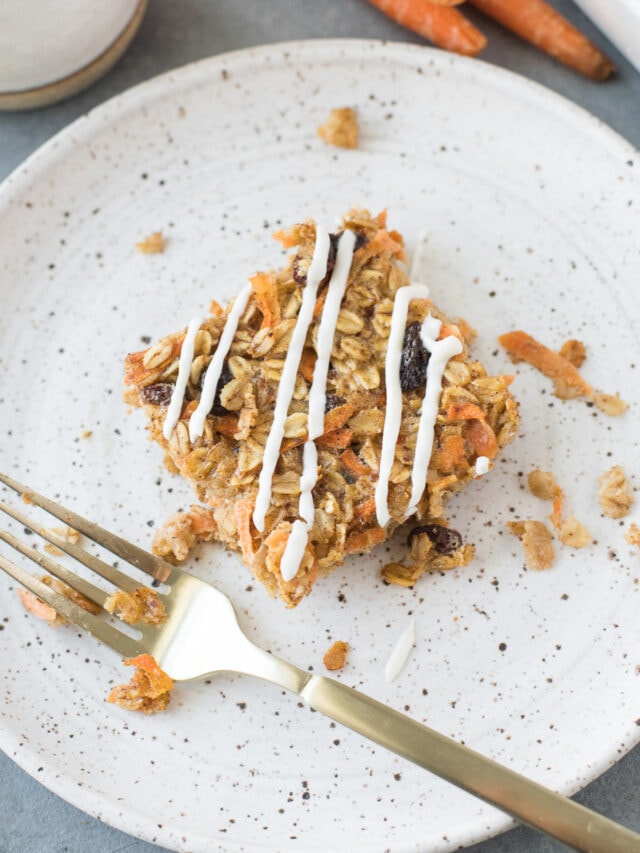 Carrot Cake Baked Oatmeal The Clean Eating Couple