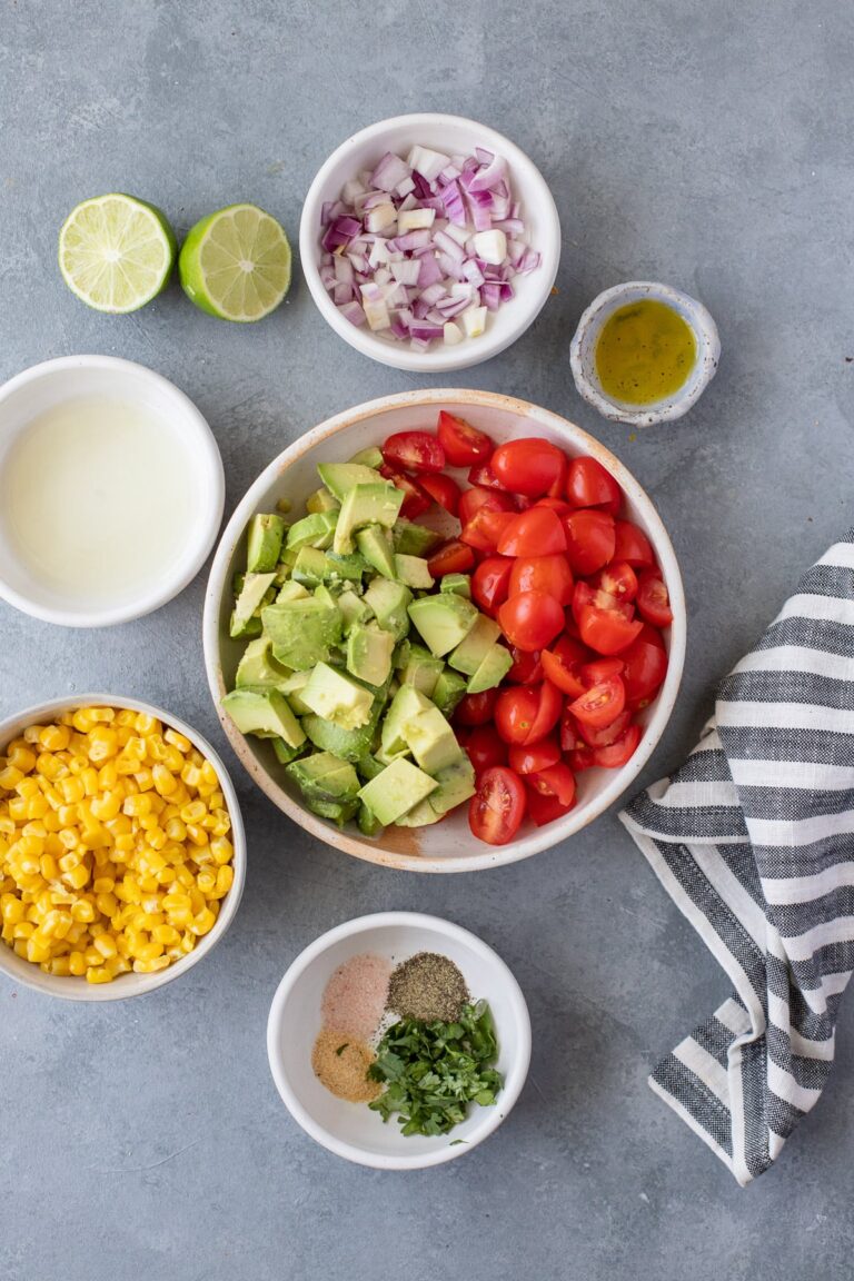 Corn Tomato Avocado & Tomato Salad The Clean Eating Couple