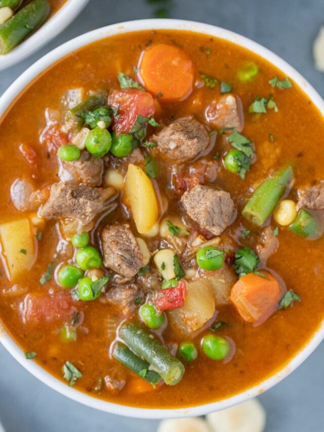 Vegetable Beef Soup The Clean Eating Couple