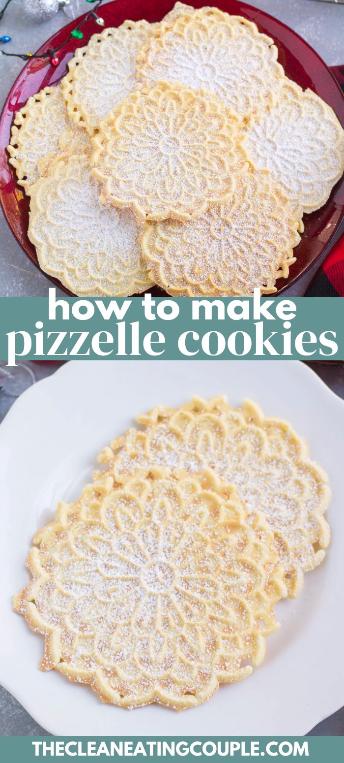 Italian Pizzelle Cookies The Clean Eating Couple