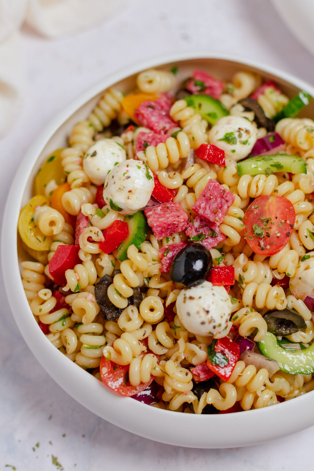 Healthy Pasta Salad - The Clean Eating Couple
