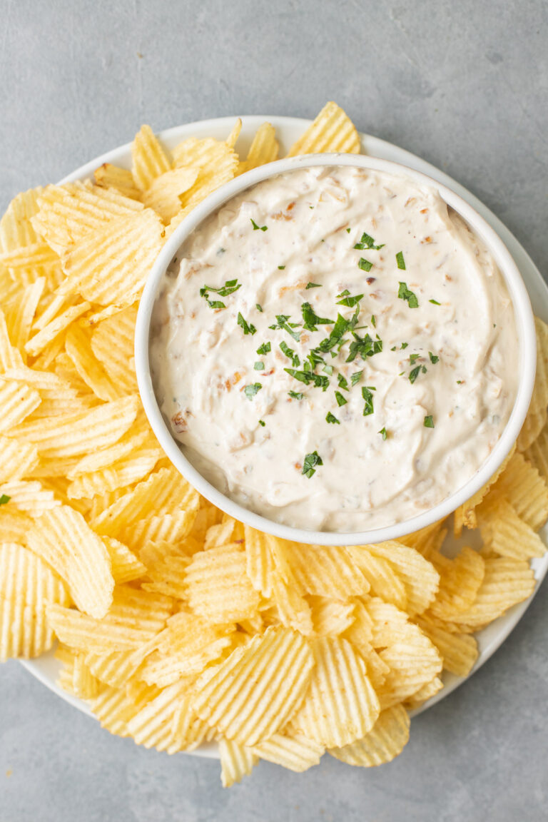 French Onion Dip with Greek Yogurt The Clean Eating Couple