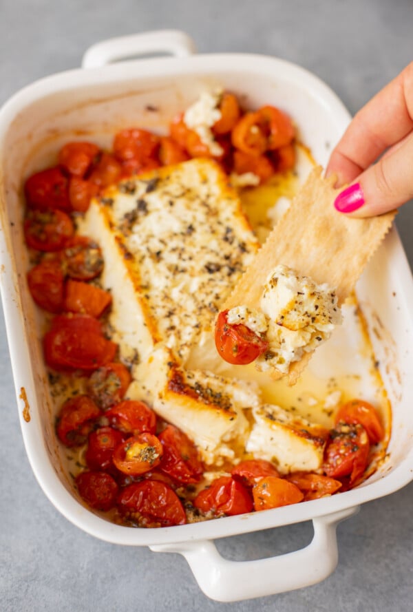 Baked Feta Cheese Dip Recipe The Clean Eating Couple