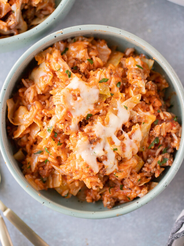 Unstuffed Cabbage Roll Bowls The Clean Eating Couple