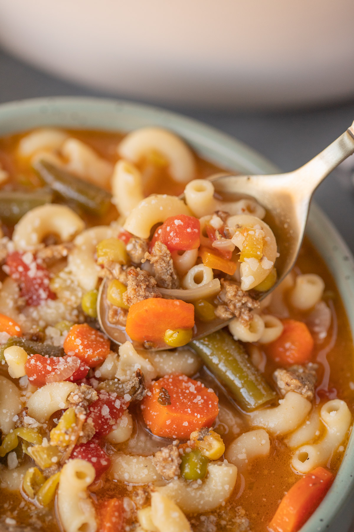 Vegetable Beef Soup with Hamburger | The Clean Eating Couple
