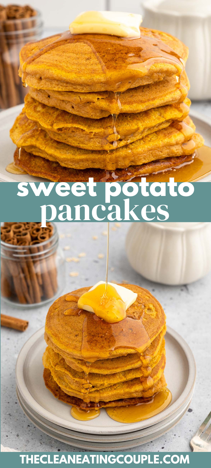 Healthy Sweet Potato Pancakes The Clean Eating Couple