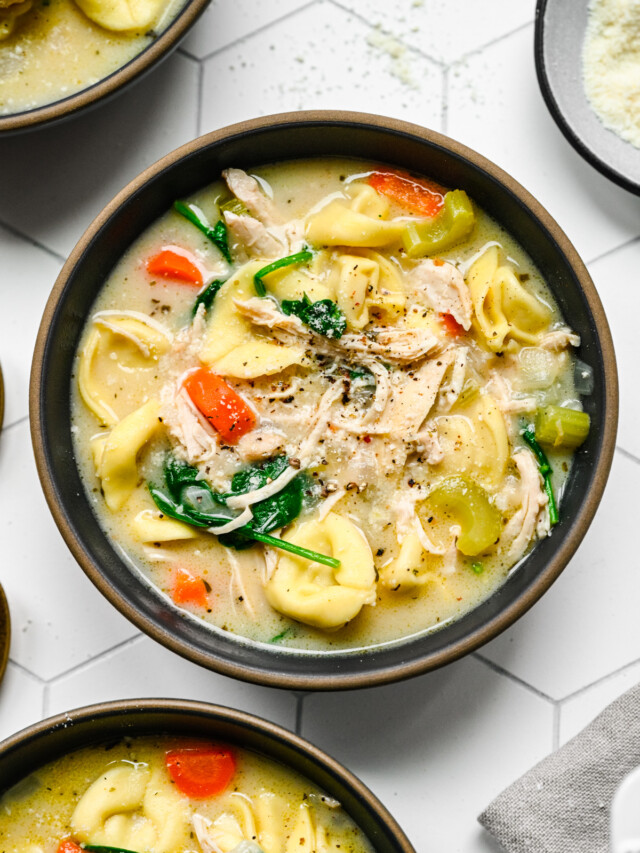 Chicken Tortellini Soup Recipe The Clean Eating Couple