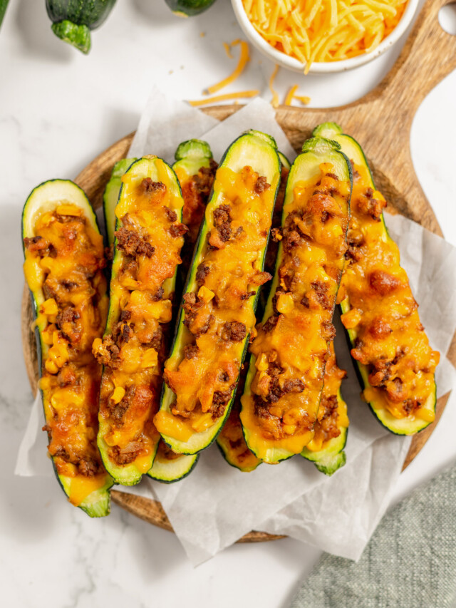 Stuffed Zucchini Boats The Clean Eating Couple