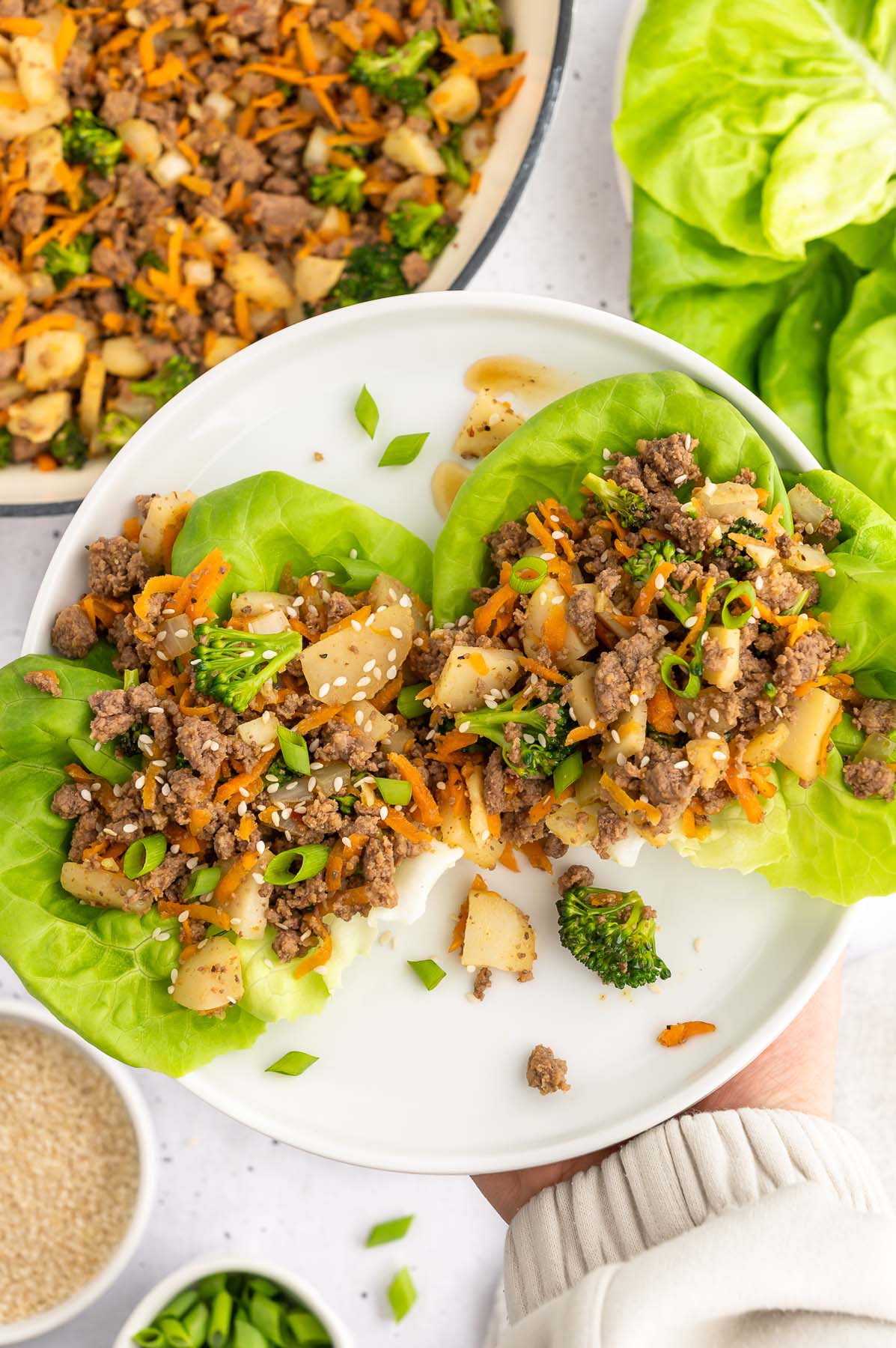 Ground Beef Lettuce Wraps The Clean Eating Couple