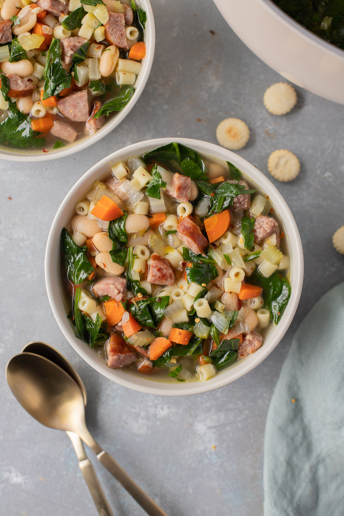 Kielbasa Soup with Beans | The Clean Eating Couple