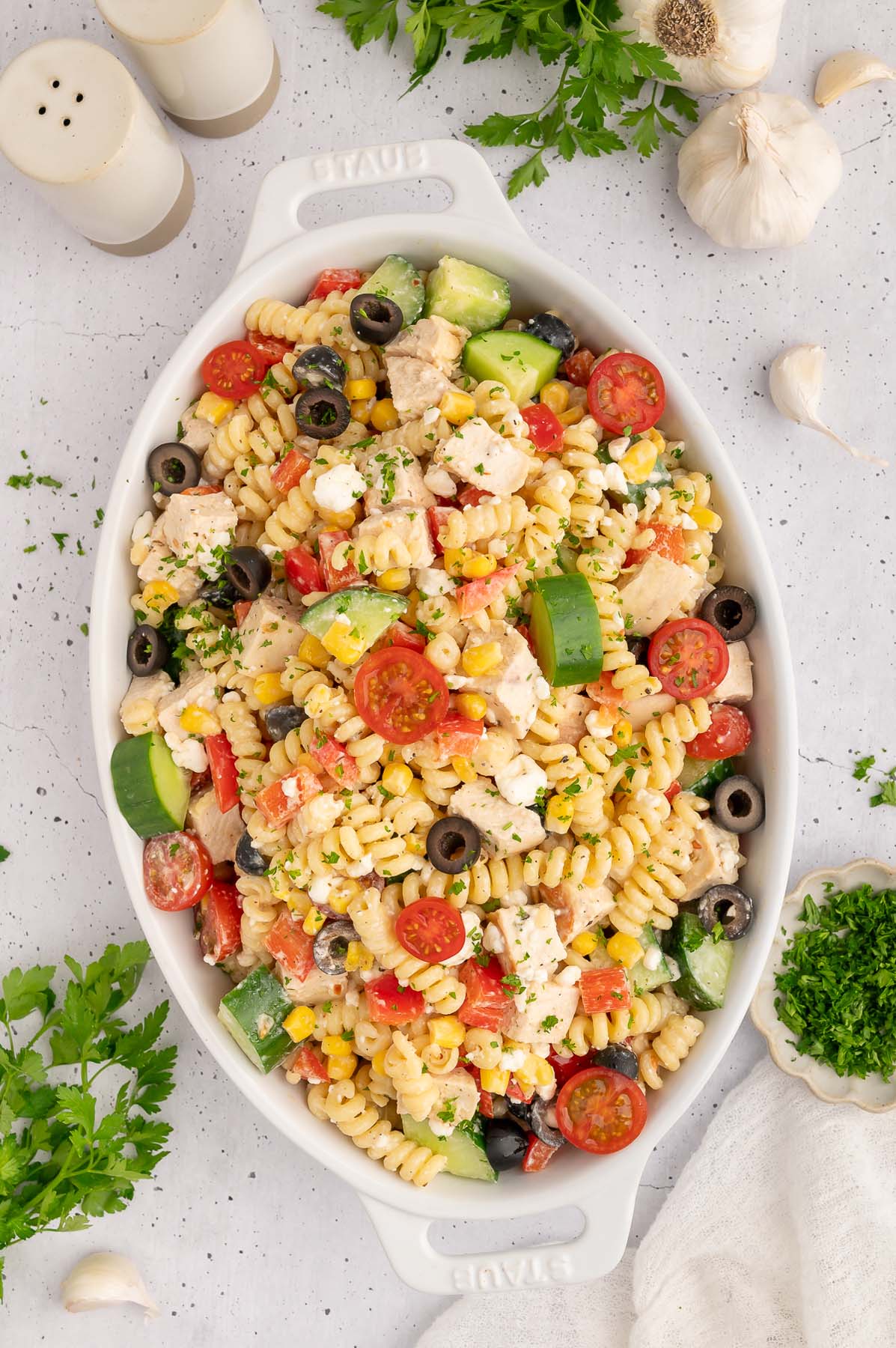 High Protein Pasta Salad